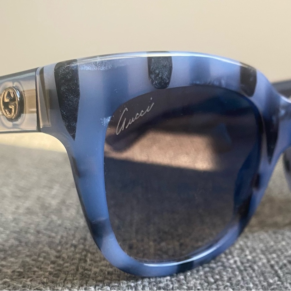 Gucci sunglasses blue mirrored lenses - Picture 2 of 10